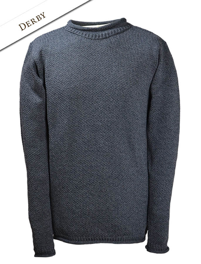 Merino Roll Neck Sweater - Derby 