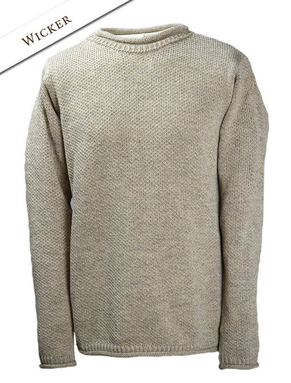 Merino Roll Neck Sweater - Wicker 