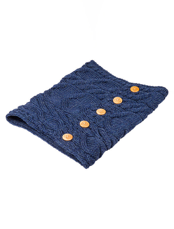 Ladies Aran Merino Buff - Ink 