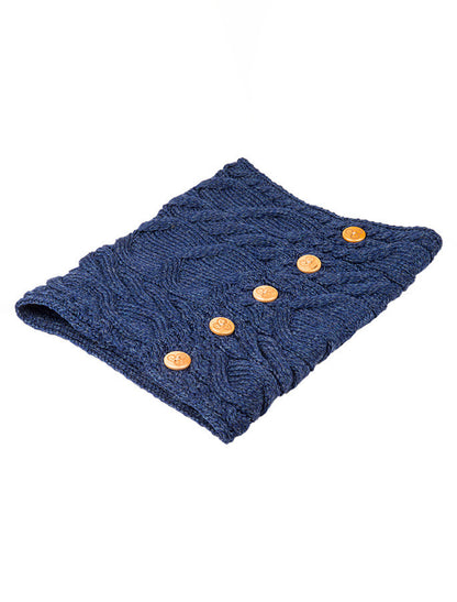 Ladies Aran Merino Buff - Ink 