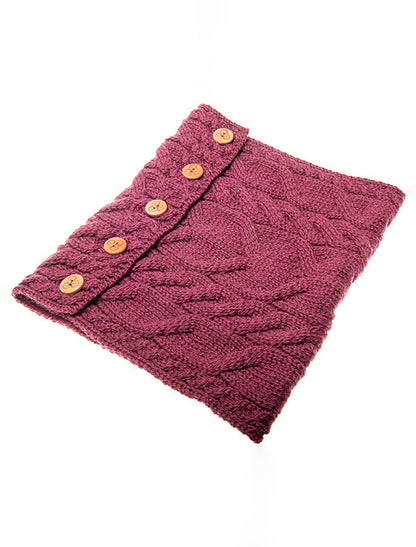 Ladies Aran Merino Buff - Jam 