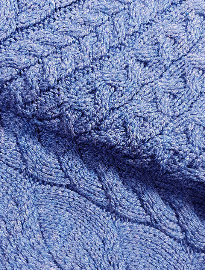 Super Soft Cowl Neck Poncho - Irish Sea 