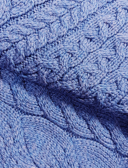 Super Soft Cowl Neck Poncho - Irish Sea 