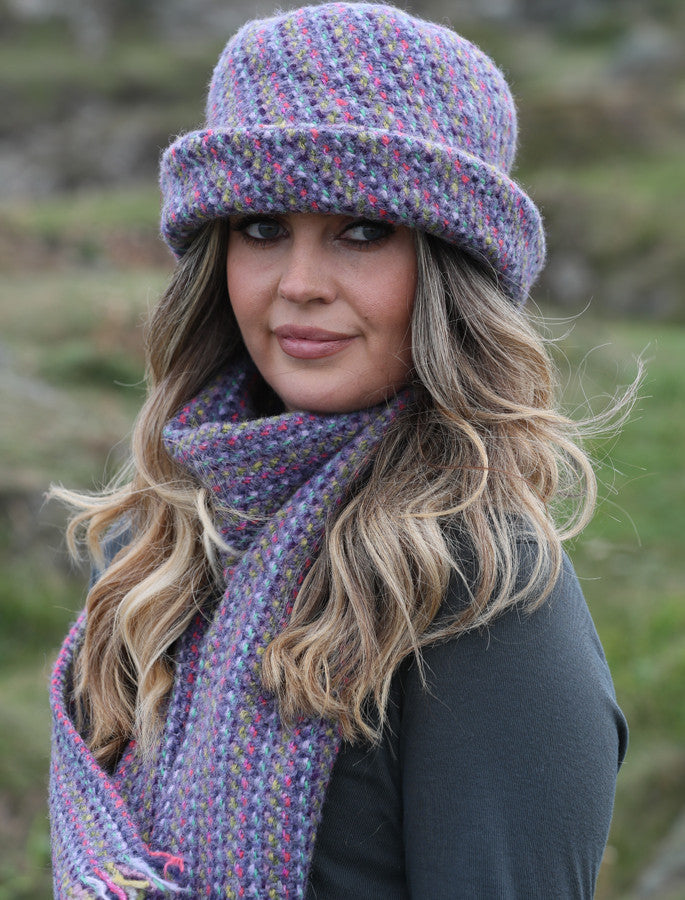 Wool Country Hat - Connemara Violet 
