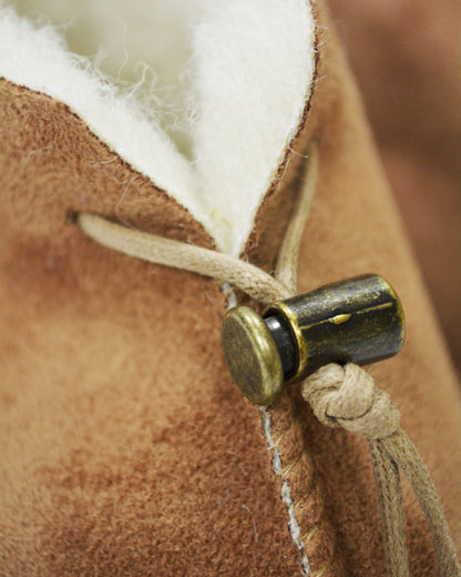 Sheepskin Baby Booties- Brown 