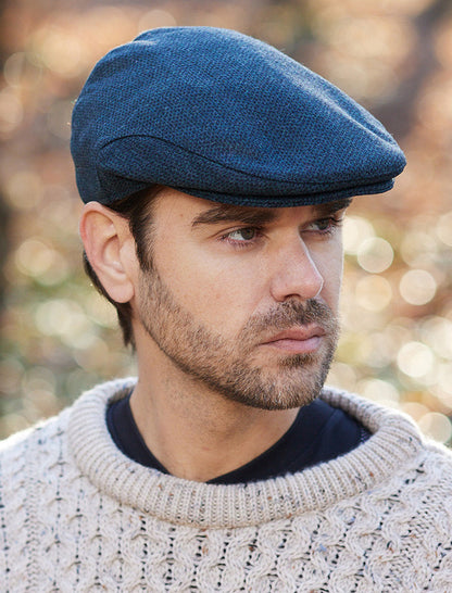 Donegal Tweed Flat Cap - Blackwatch Twill 
