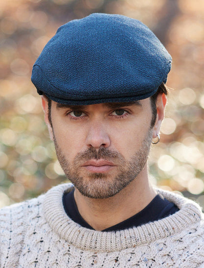 Donegal Tweed Flat Cap - Blackwatch Twill 