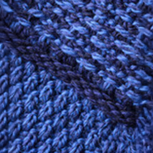 Ladies Fairisle Merino Wool Hat - Blue Marl Midnight 