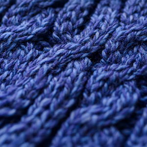 Ladies Fairisle Merino Wool Hat - Blue Marl Midnight 
