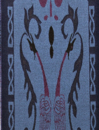 Book Of Kells Celtic Scarf - Blue Tones 