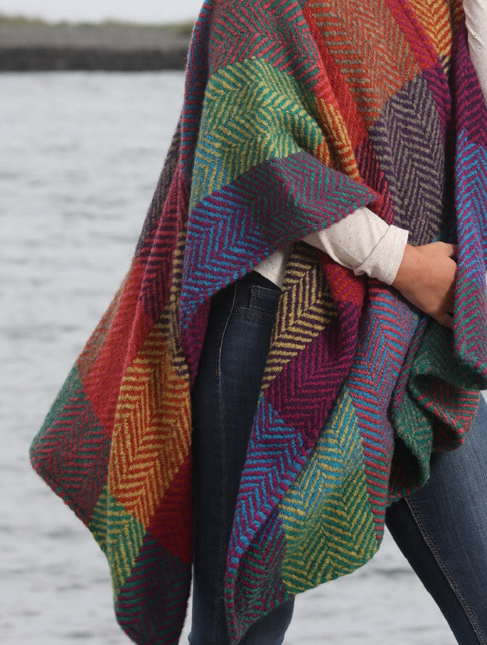 Sarah Hooded One Button Cape
