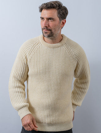 Irish Fishermans Ribbed Sweater – Weavers of Ireland