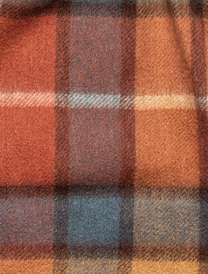 Pure Wool Tartan Check Scarf - Autumn Check