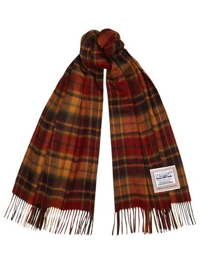 Pure Wool Tartan Check Scarf - Antique Check