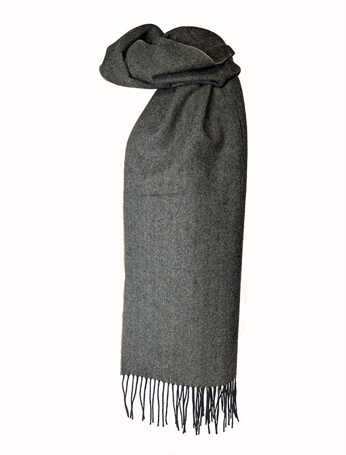 Tartan Wool Stole - Natural Stewart | Weavers of Ireland