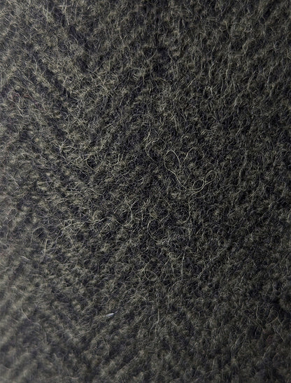 Tartan Wool Stole - Green Herringbone 