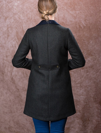 Ciara Tweed Coat - Winning Green