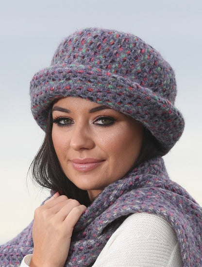 Wool Country Hat - Connemara Violet 