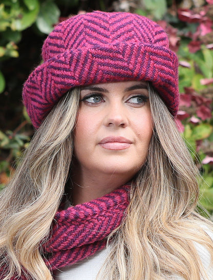 Wool Country Hat - Mulberry Mauve 