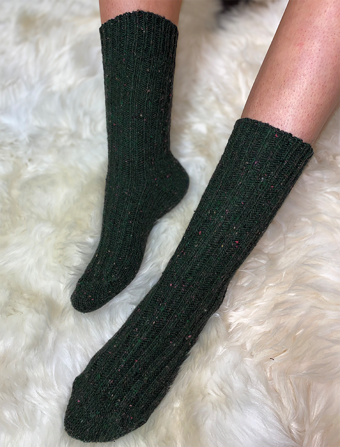 Wool Socks - Army Green 