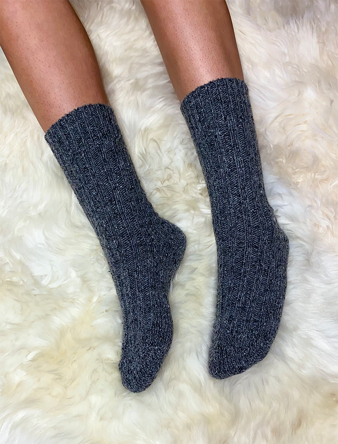 Wool Socks - Grey 
