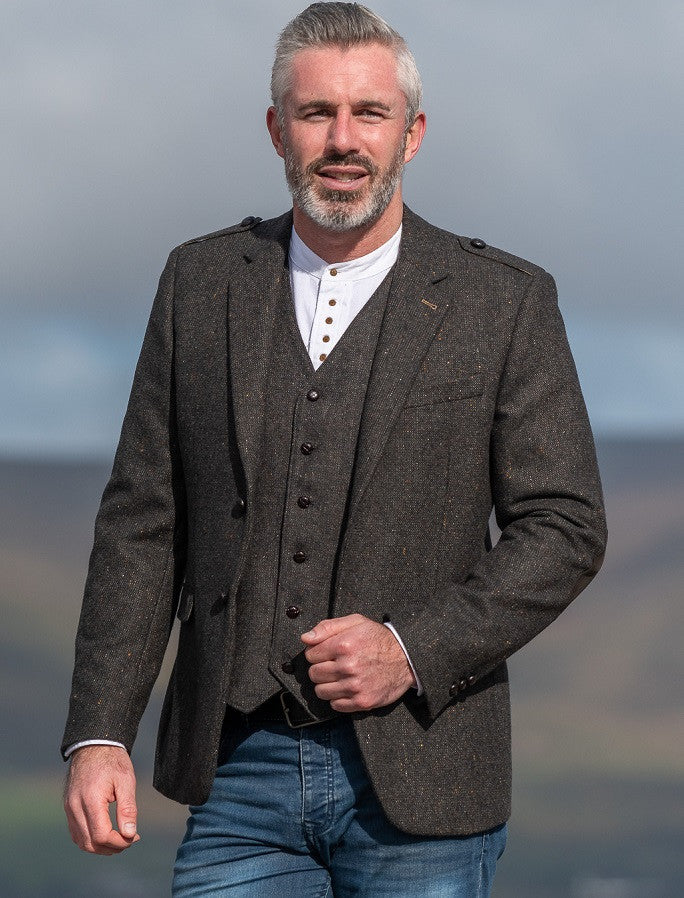 Oscar Wilde Tweed Brown Jacket 