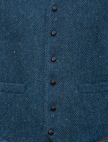 WB Yeats Blue Herring tweed waistcoat 