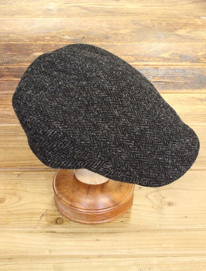 Donegal Touring Cap - Black Herringbone 
