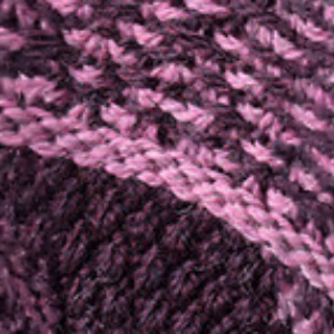Ladies Fairisle Merino Wool Hat - Damson/Velvet Plum 