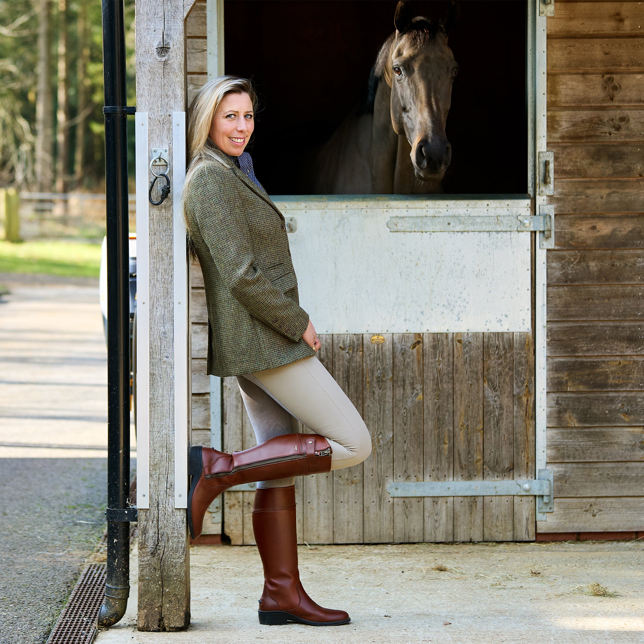 Darkhedge Ladies Fitted Tweed Jacket - Heath | Weavers of Ireland