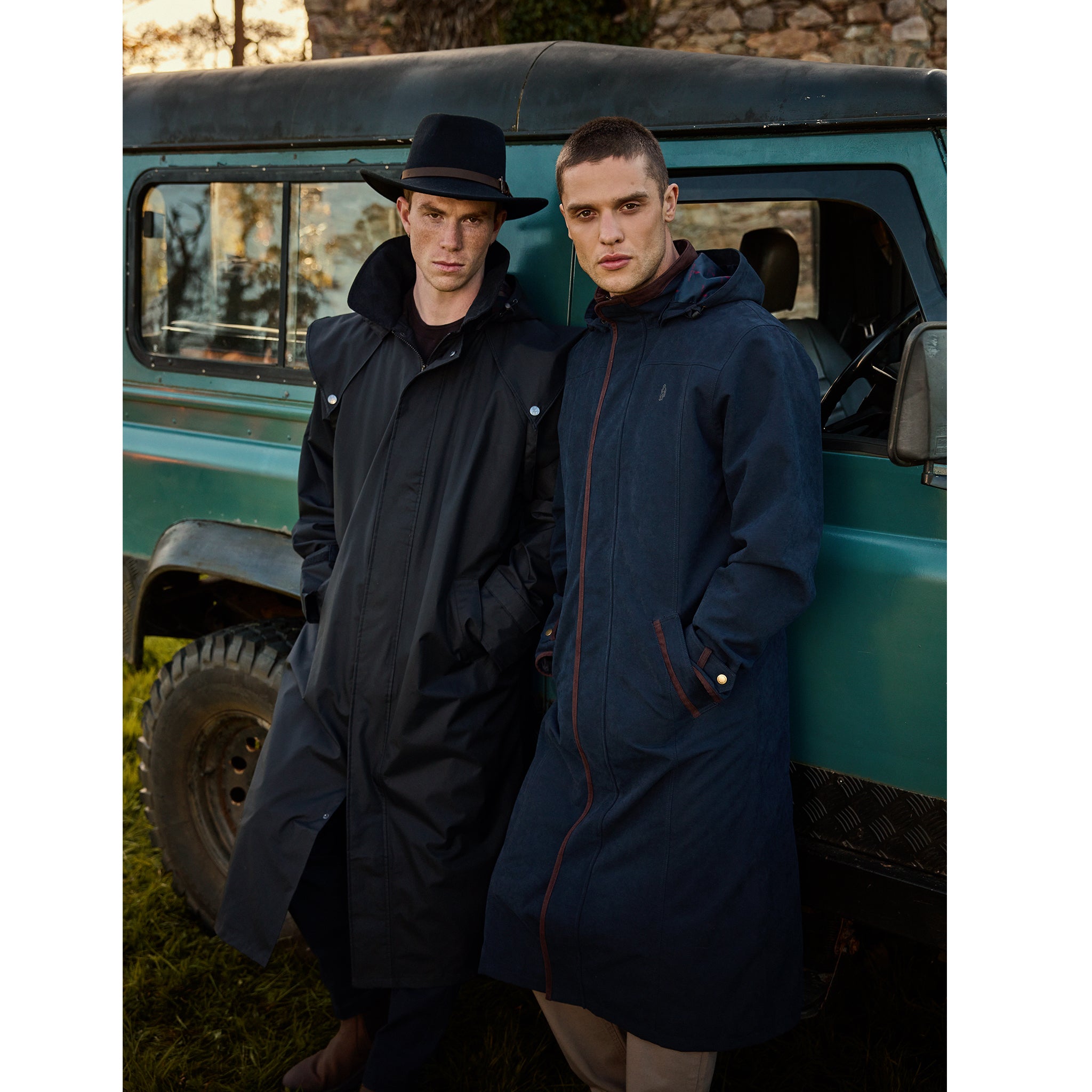 Jack Murphy Donegal Men's Waterproof Full Length Coat - Black