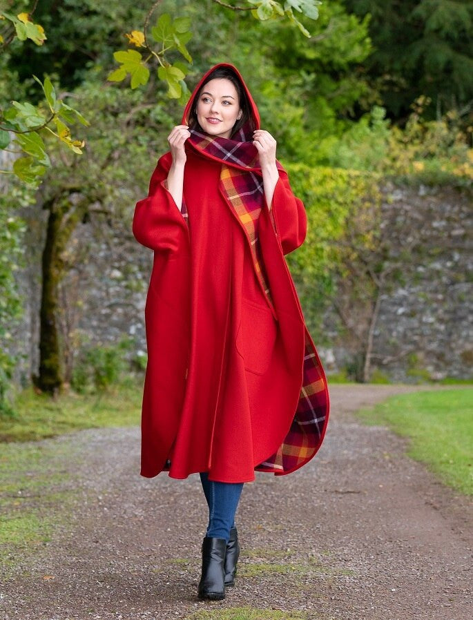 Donegal Tweed Pure Wool Country Walking Cape | Jimmy Hourihan