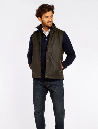 Mayfly Wax Gilet - Olive