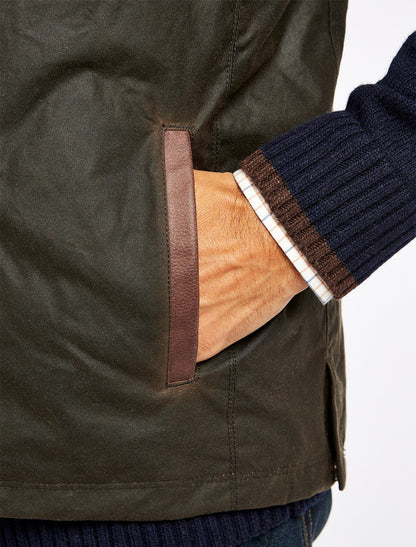 Mayfly Wax Gilet - Olive 