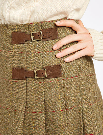 Ladies Blossom Tweed Skirt - Elm 