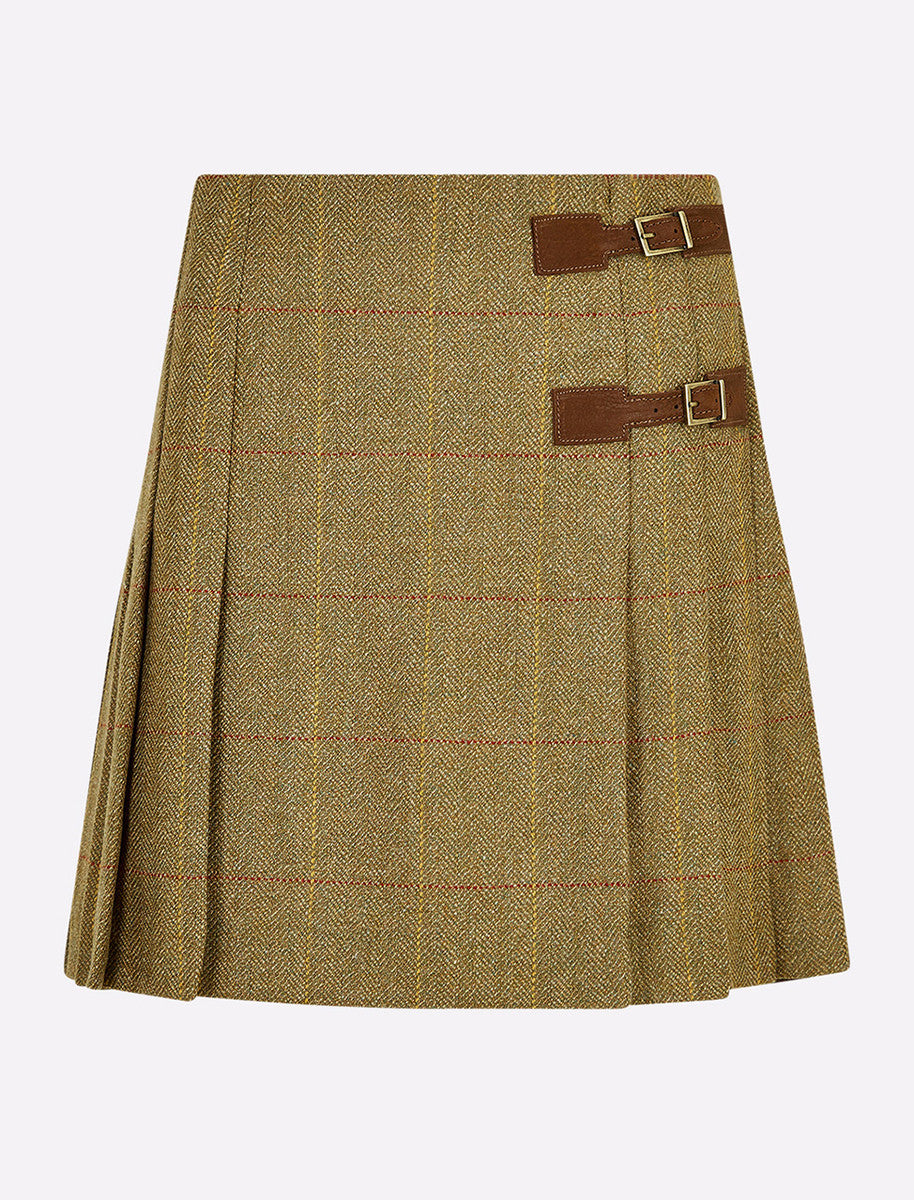 Ladies Blossom Tweed Skirt - Elm 