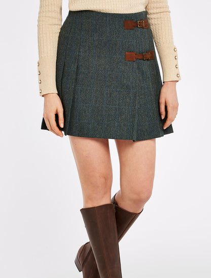 Ladies Blossom Tweed Skirt - Mist 