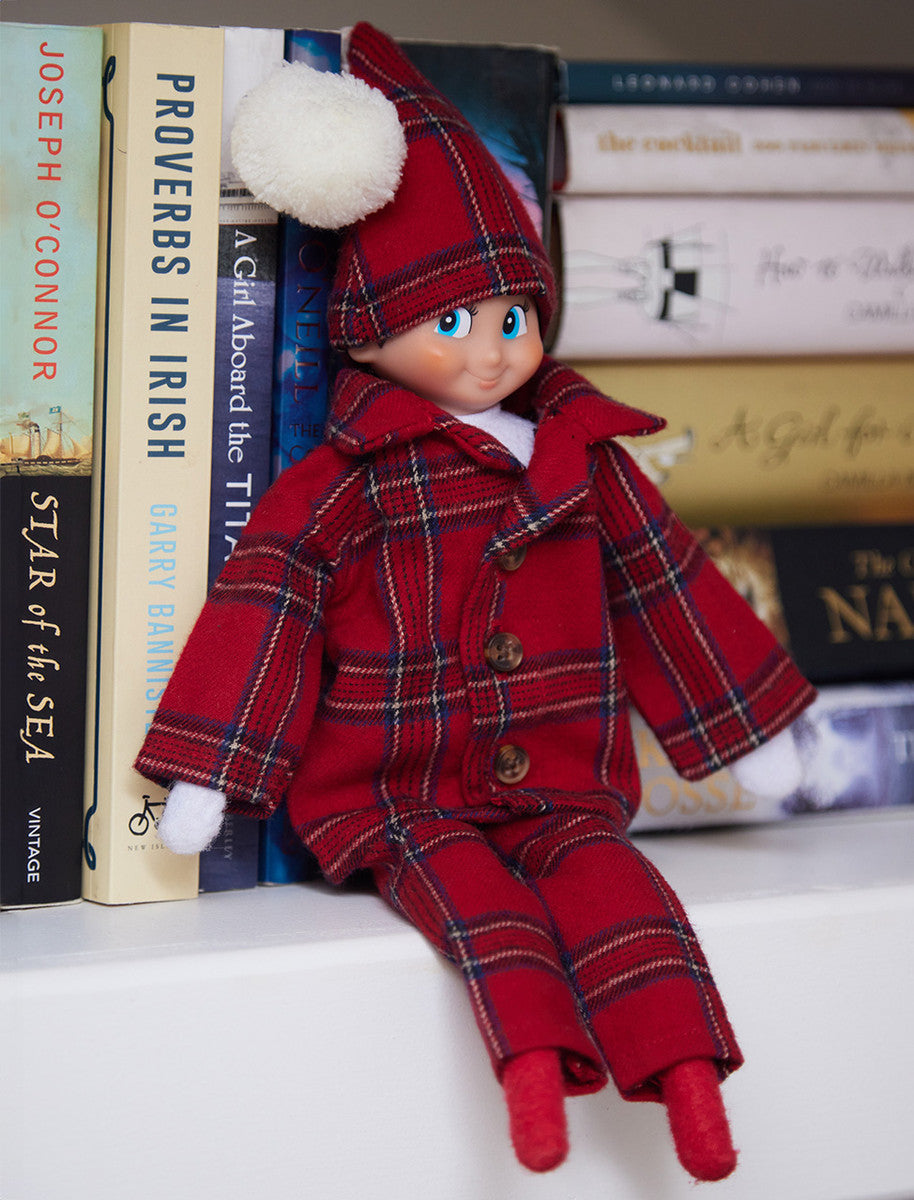 Christmas Elf Pyjama Set - Red Tartan