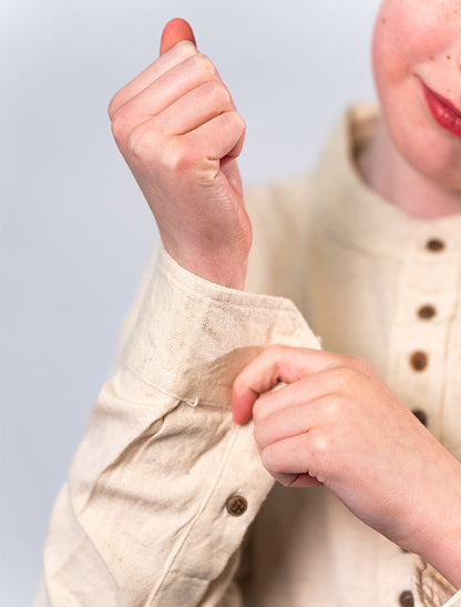 Kids Unisex Grandfather Shirt - Stone 