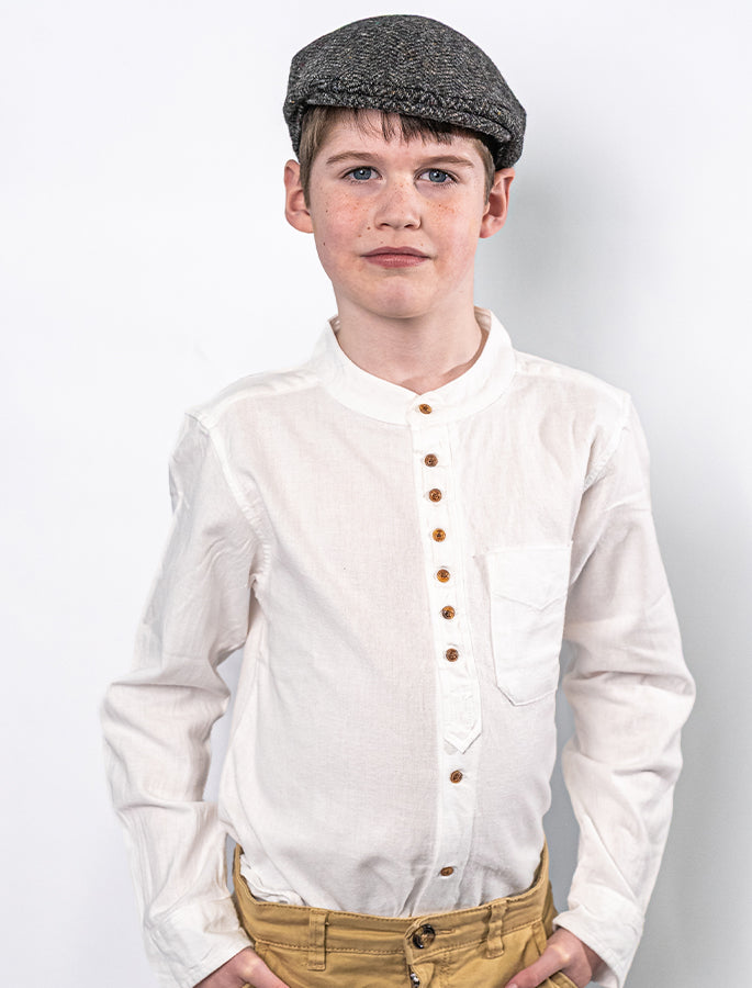 Kids Unisex Grandfather Shirt - White 