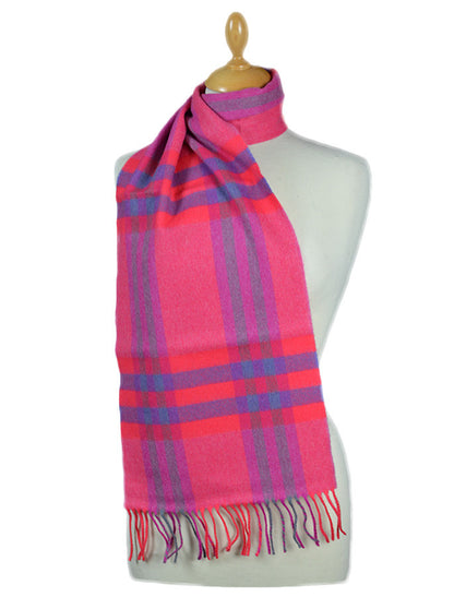 Fine Merino Plaid Scarf 