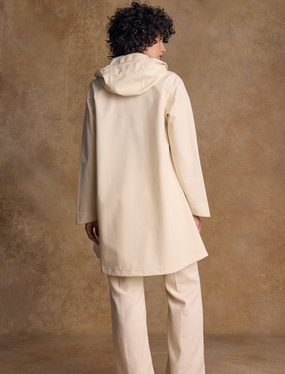 Fiadh Ladies Waterproof 3/4 Coat - Pearl 