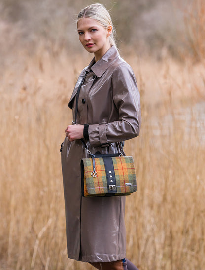 Fiona Tweed Bag - Orange &amp; Green