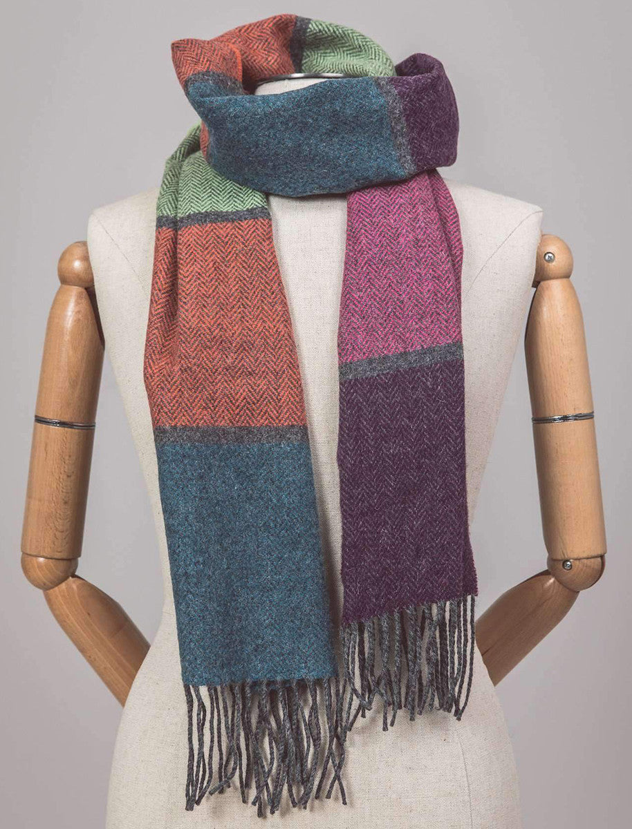Lambswool Scarf - Contemporary Stripe 