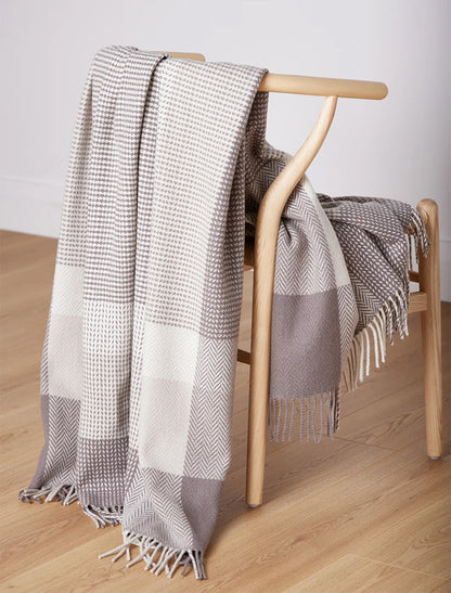 Wool and Cashmere Throw - Dún Briste 