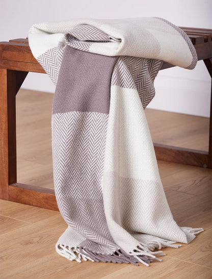 Wool and Cashmere Throw - Dún Briste 