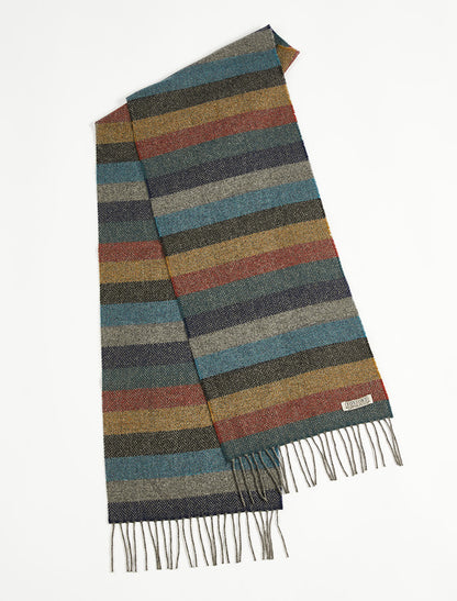 Lambswool Scarf - Donegal Stripe 