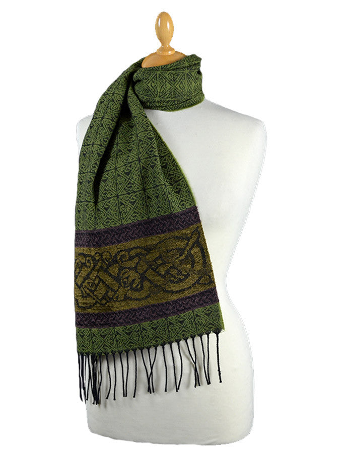 Celtic Dogs Pattern Scarf - Eire 