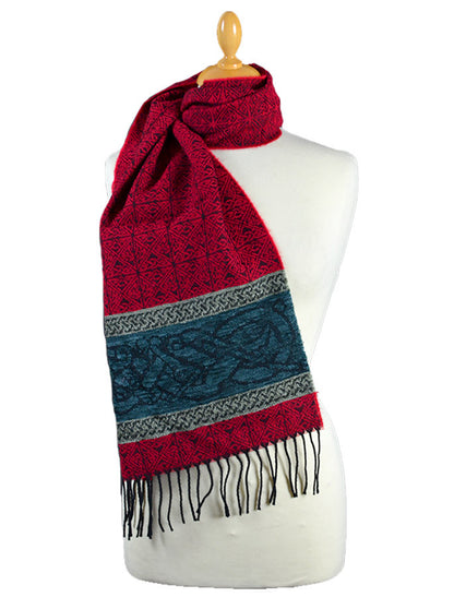 Celtic Dogs Pattern Scarf - Romany 