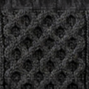 Hawthorn Pattern Aran Poncho - Graphite 